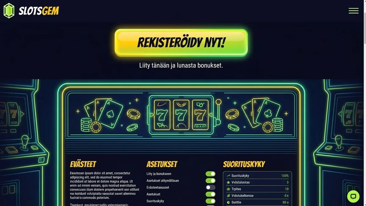 Rekisteröidy bonuksella